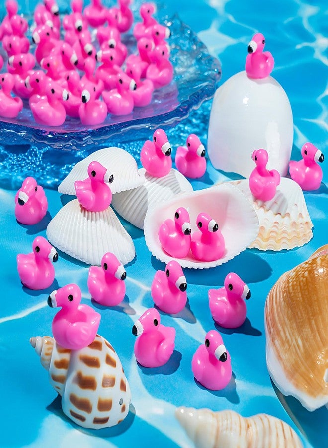 LHSYFBZ 150Pcs Mini Resin Flamingo, Flamingo Tiny Ducks, Cute Flamingos Figurine for Cake Topper Garden Dollhouse Landscape Aquarium Ornaments DIY Crafts - Image 4